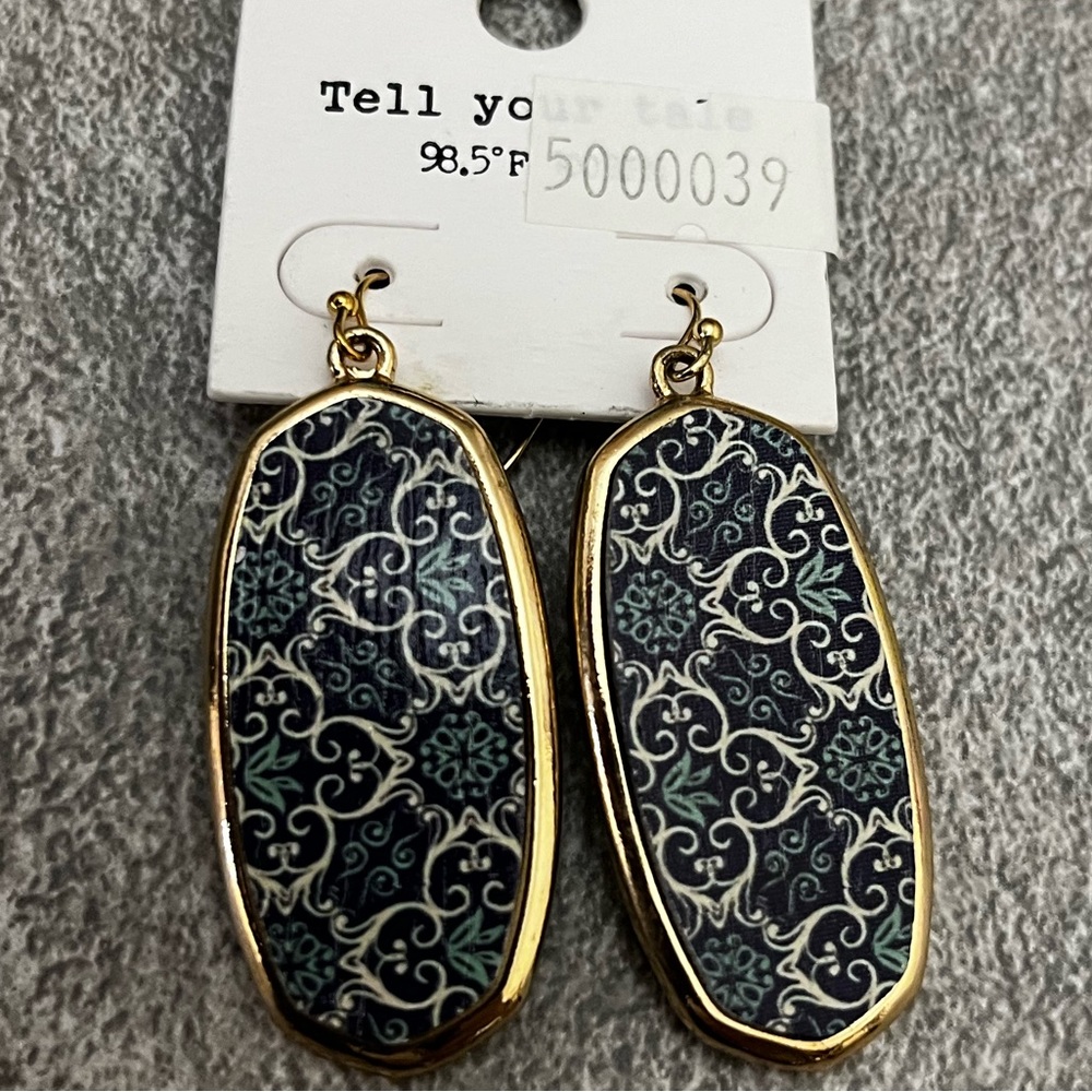 Decorative Faux Wood Earrings